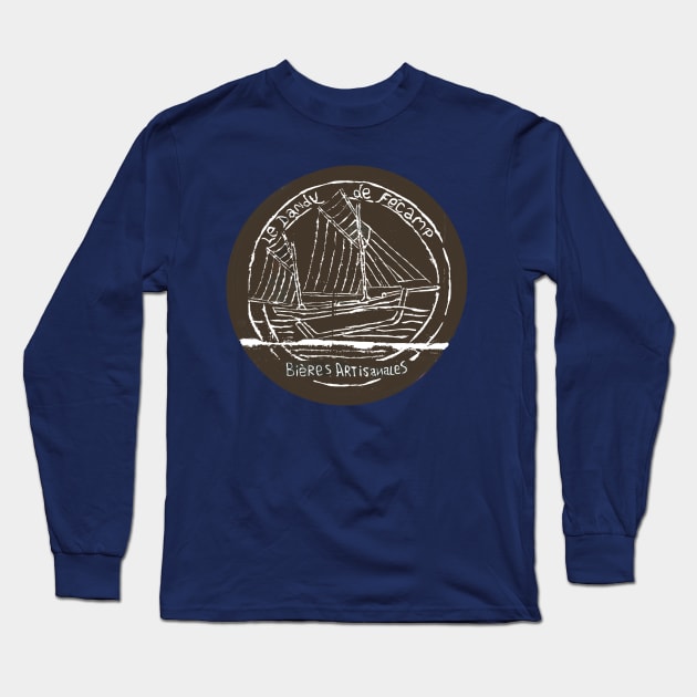 Le Dandy de Fécamp Long Sleeve T-Shirt by Hokusai's Kitten